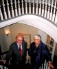 Boston, 2001: Publisher Klaus Saur of Germany and then–IFLA President Christine Deschamps of France climb the stairs of the Old State House.