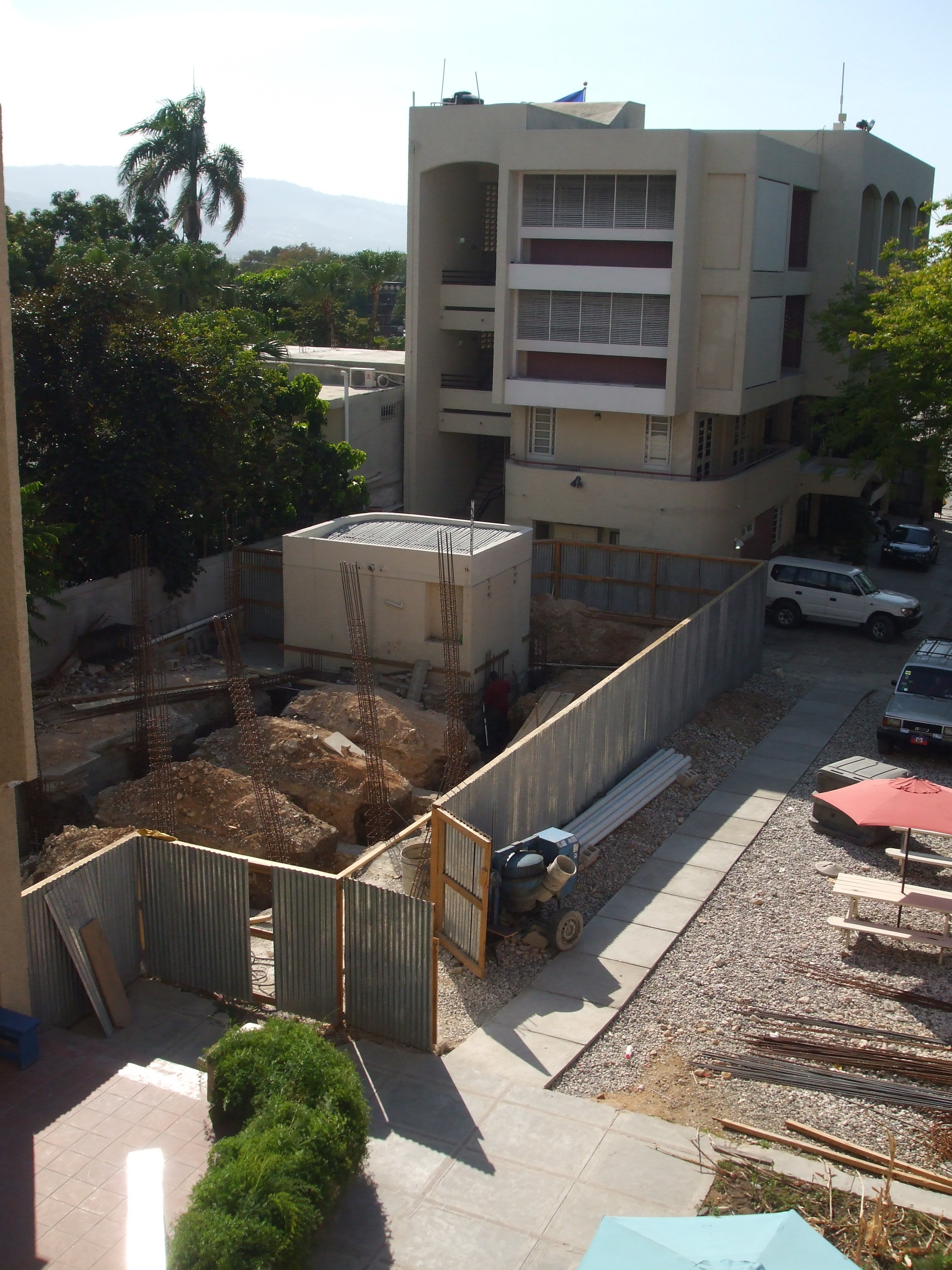 Construction of a new Haitian American Institute library is underway in Port-au-Prince.