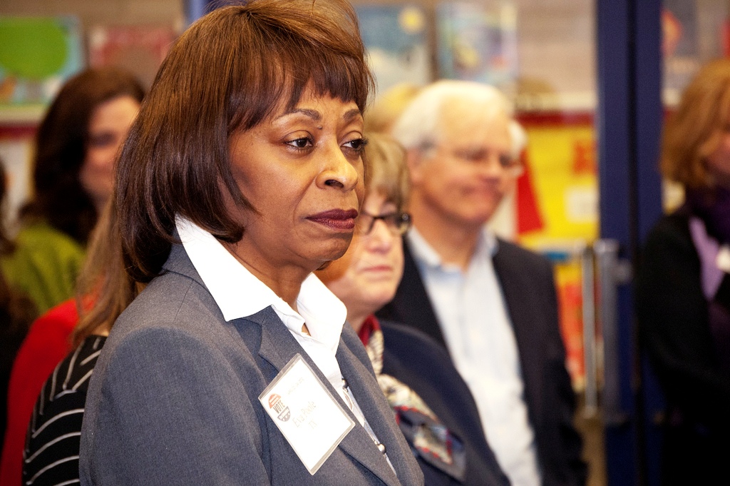 ALA's Public Library Association President Eva Poole at District of Columbia Public Library's Martin Luther King Jr. branch.