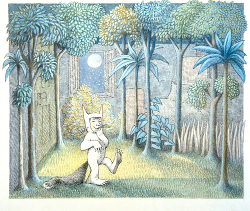 Sendak illustration from Where the Wild Things Are